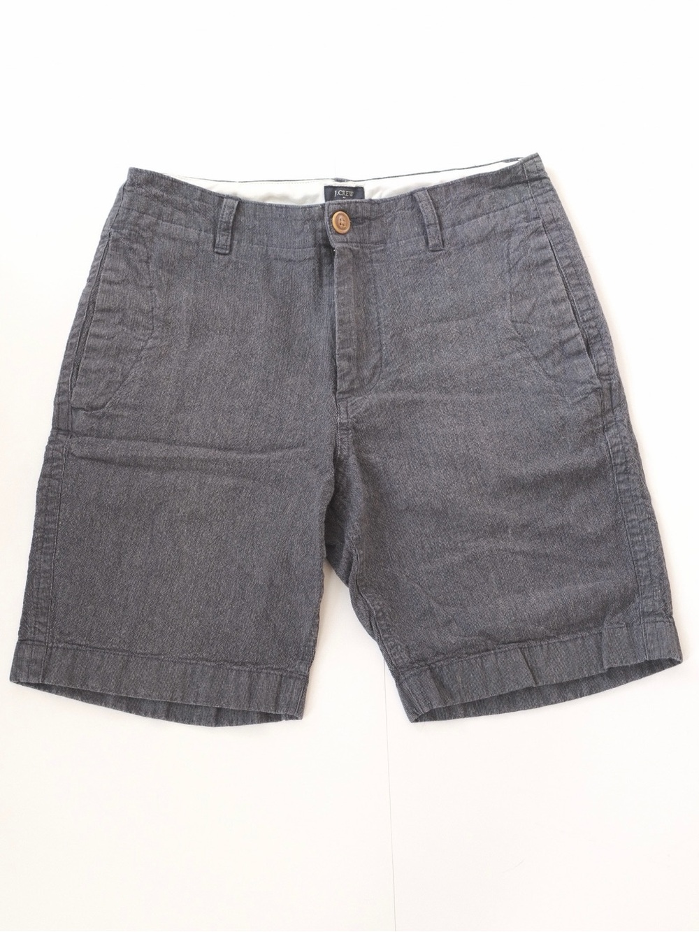 Jcrew Blue Linen Cotton Beach Shorts - Size Mens 29W